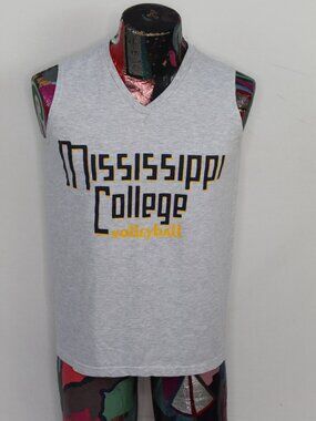 Mississippi College Choctaws Volleyball Adult Gray Medium Sleeveless Top